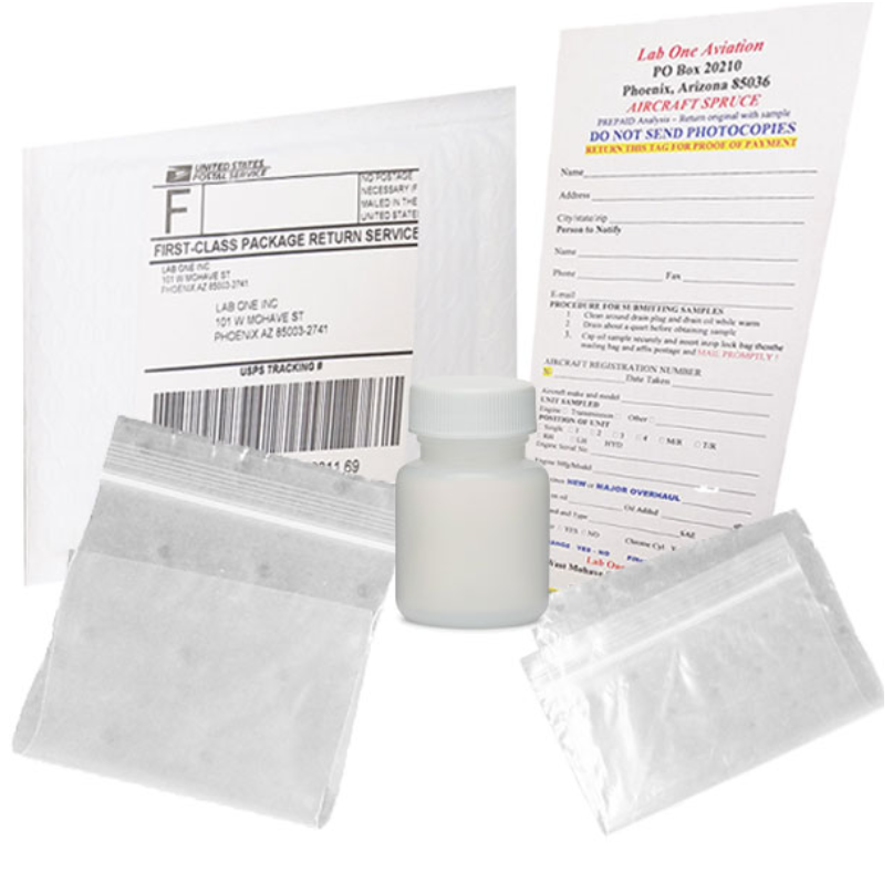 Lab One Aviation Oil Analysis Kit w/ Prepaid Postage | Pilot Store ...